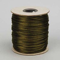 2mm Rattail Cord Olive, priced per 5 metre