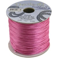 1.5mm Rattail Cord, Strawberry Pink in 5m pack