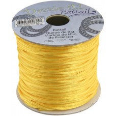 Rattail Cord 1.5mm Yellow in 5m pack