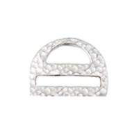 Miyuki-Strap Findings D shape 17.5x13mm Antique Silver, 2pieces