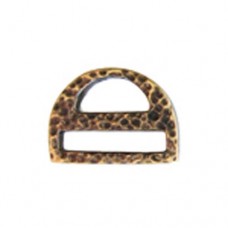 Miyuki-Strap Findings D shape 17.5x13mm Bronze, 2pieces