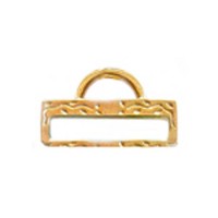Miyuki-Strap Findings Rect. 19.5x11mm Gold, 2pieces