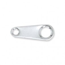 8mm Silver Colour Tag, pack of 25pcs, 322B-005