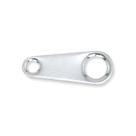 8mm Silver Colour Tag, pack of 25pcs, 322B-005