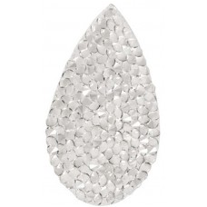 Swarovski Crystal Rock Drop 50x25mm Silvershade Crystal