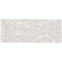 Swarovski Crystal Rock Rectangle 63.5x25mm Silvershade Crystal