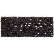 Swarovski Crystal Rock Rectangle 63.5x25mm Jet