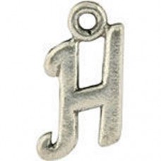 H Hanging Letter Charm 8x14mm
