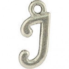 J Hanging Letter Charm 8x14mm