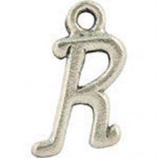 R Hanging Letter Charm 8x14mm