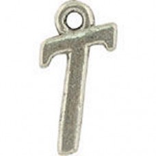 T Hanging Letter Charm 8x14mm