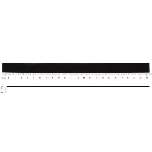 Ultrasuede Cuff Bracelet Strip, 0.5 x 9inch / 1.5x23.5cm, Black