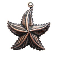 Kabela Ocean Star, Antique Copper, 21 x 24mm