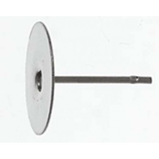 Ear Post - Flat 10mm Silver Colour x 100 Pcs 23610926