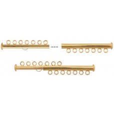 7 Strand Multi Slide Clasp Gold Colour