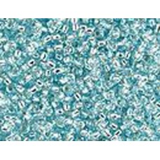 Silver Lined Aqua, Colour 0018, Miyuki Size 15/0 Seed Beads, Approx 8.2 Grams, 