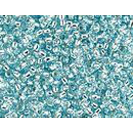 Silver Lined Aqua, Colour 0018, Miyuki Size 15/0 Seed Beads, Approx 100 Grams, 