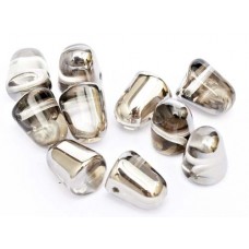 Crystal Chrome  Gumdrops, 10pcs