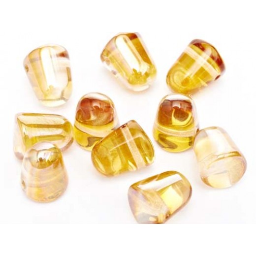 Crystal Apricot Medium Gumdrops, 10pcs