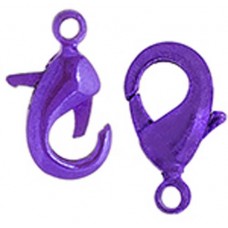 9.5mm Purple Lobster Clasps, Pack of 2