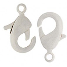 12.5mm White Lobster Clasps, Pack of 2