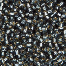 Grey Silver Lined, Miyuki 11/0 Seed Beads, Colour 0021, 22g Approx