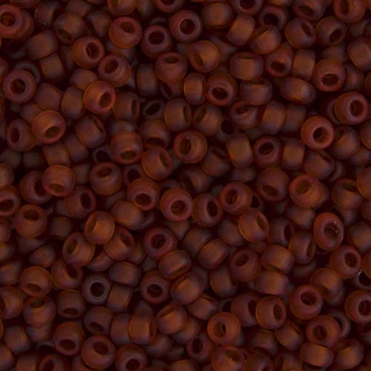 Topaz Transparent Matte, Miyuki 11/0 Seed Beads, Colour 0134F, 22g Approx