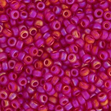 Ruby Transparent AB Matte, Miyuki 11/0 Seed Beads, Colour 0141FR, 250 Grams