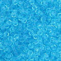 Aqua Transparent, Miyuki 11/0 Seed Beads, Colour 0148, 22g Approx