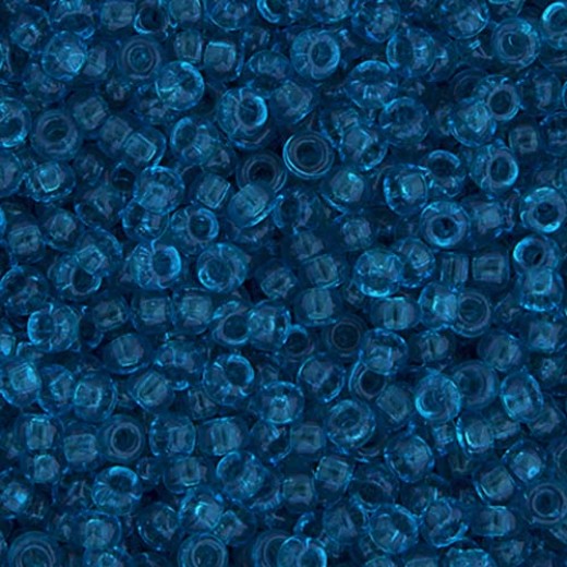Capri Blue Transparent, Miyuki 11/0 Seed Beads, Colour 0149, 22g Approx