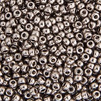 Steel, Miyuki 11/0 Seed Beads, Colour 0190, 5.2g Approx