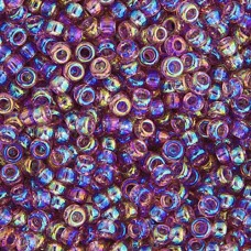 Bulk Bag Lilac Transparent AB Miyuki 11/0 Seed Beads, 250g, Colour 0256