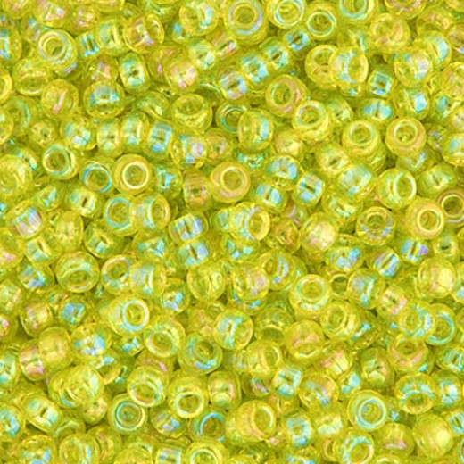 Chartreuse Transparent AB Miyuki 11/0 Seed Beads, 250g, Colour 0258