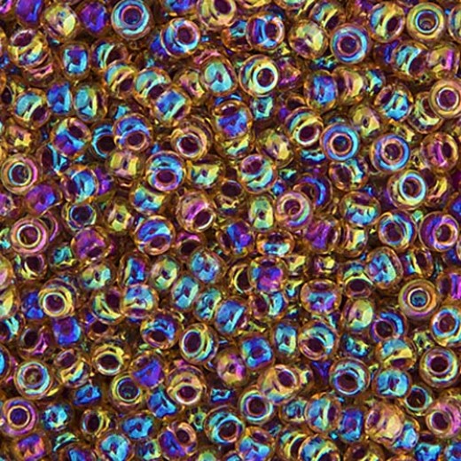 Bulk Bag Purple Rainbow Opaque Iris/AB Miyuki 11/0 Seed Beads, 250g, Colour 0342