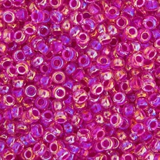 Crystal Hot Pink Lined AB Miyuki 11/0 Seed Beads, 250g, Colour 0355