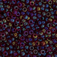 Bulk Bag Dark Garnet Grey Lined-Dyed Miyuki 11/0 Seed Beads, 250g, Colour 0367
