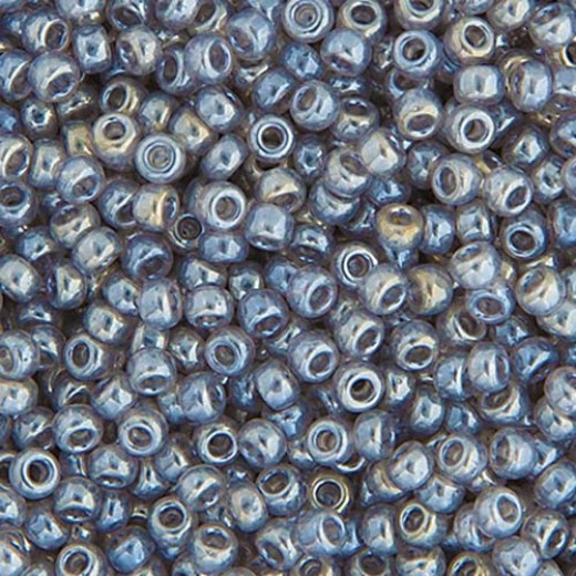 Silver Grey Luster Colour-0368, Miyuki 11/0, 22g  **Being discontinued by the Factory**