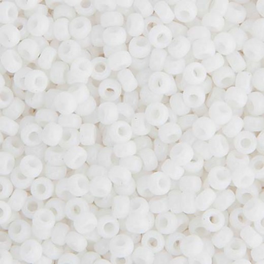 Chalk White Opaque Colour-402, Miyuki 11/0, 22g