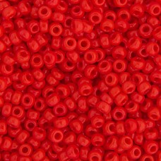Red Vermillion Opaque Miyuki 11/0 Seed Beads, 250g, Colour 0407