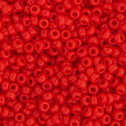 Red Vermillion Opaque Colour -0407, Miyuki 11/0, 22g