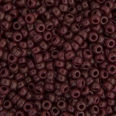 Chocolate Brown Opaque Miyuki 11/0 Seed Beads, 250g, Colour 0409