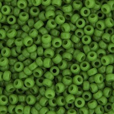 Green Pea Opaque Miyuki 11/0 Seed Beads, 250g, Colour 0411