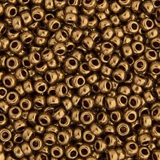 Light Bronze Opaque Metallic Miyuki 11/0 Seed Beads, 250g, Colour 0457L