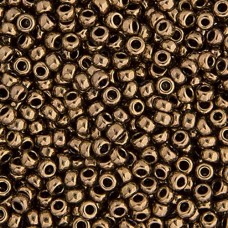 Bulk Bag Bronze Opaque Metallic Miyuki 11/0 Seed Beads, 250g, Colour 0457