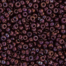 Raspberry Opaque Metallic Miyuki 11/0 Seed Beads, 250g, Colour 0460