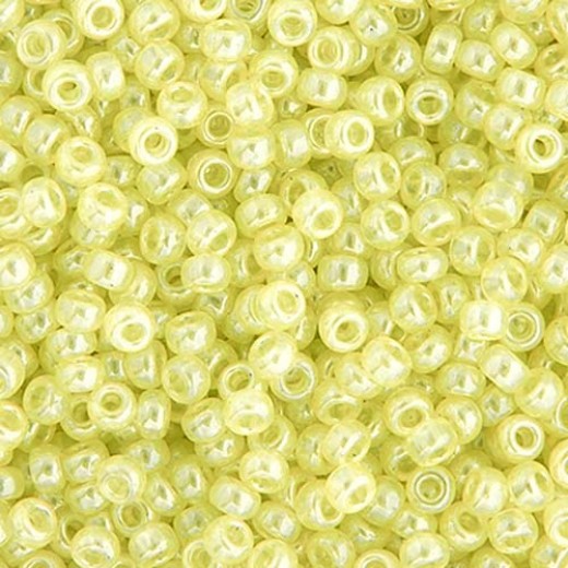 Ceylon Light Yellow Miyuki 15/0 Seed Beads, 100g, Colour 0514