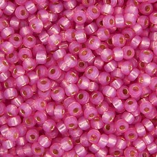 Bulk Bag Light Rose Silver Lined Opal Dyed Alabaster Miyuki 11/0 Seed Beads, 250...