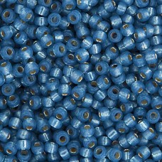 Denim Blue Silver Lined Dyed Alabaster Miyuki 11/0 Seed Beads, 250g, Colour 0648