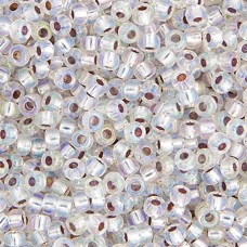 Crystal Silver Lined AB Miyuki 11/0 Seed Beads, 250g, Colour 1001