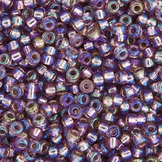 Bulk Bag Smoky Amethyst Silver Lined AB Miyuki 11/0 Seed Beads, 250g, Colour 101...